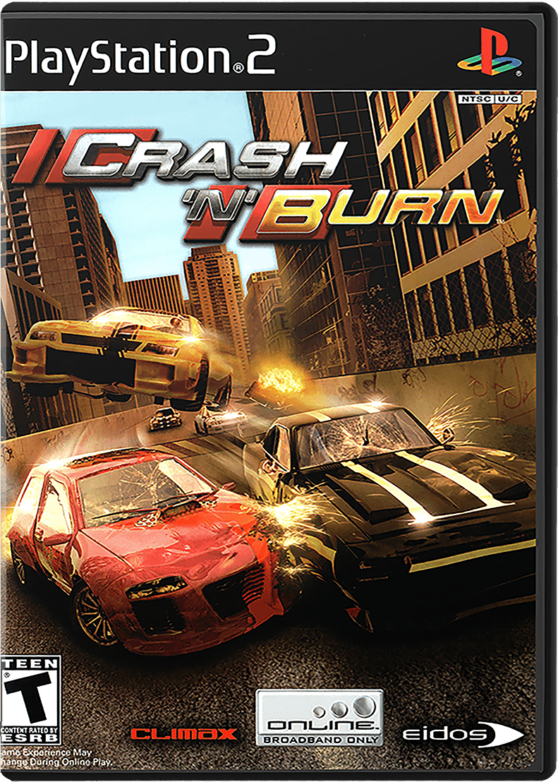 Crash 'N' Burn box art for Playstation 2
